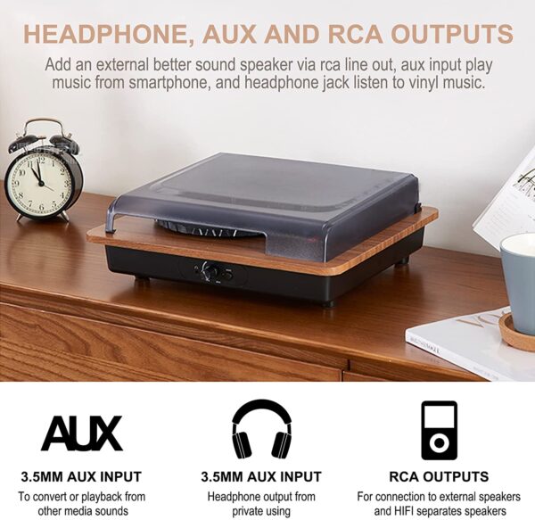 Reproductor de discos de vinilo con Bluetooth
