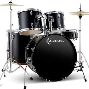 Pro System Audiotek Bateria Acustica Musical Musica Profesional 5 Piezas